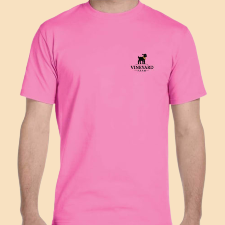 camiseta rosa frente