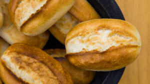 Close-Up of a Baked or Savory Item